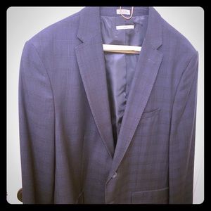 Calvin Klein Blue sport coat blazer slim fit 42S